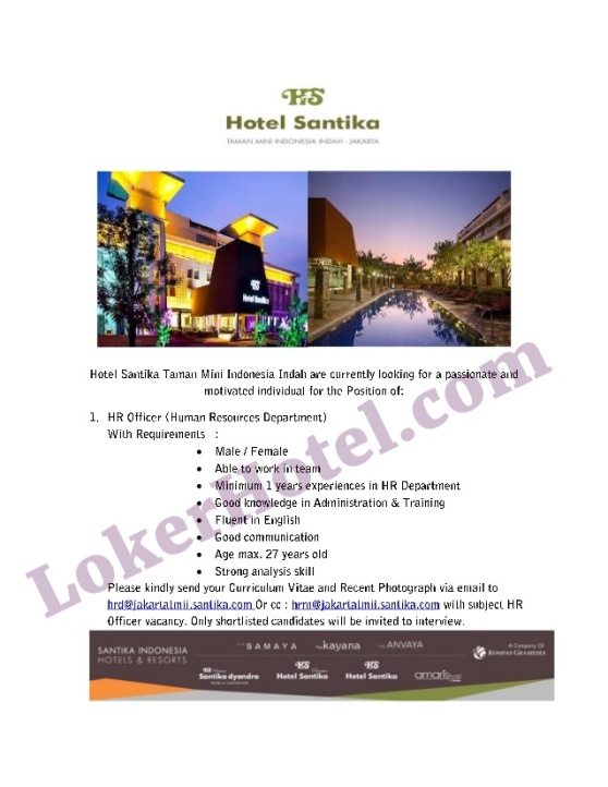 Hotel Santika Taman Mini Indonesia Indah Jakarta