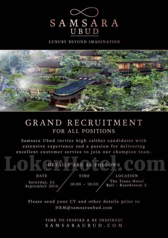 Grand Recruitment Samsara Ubud //// Putu Sekarini