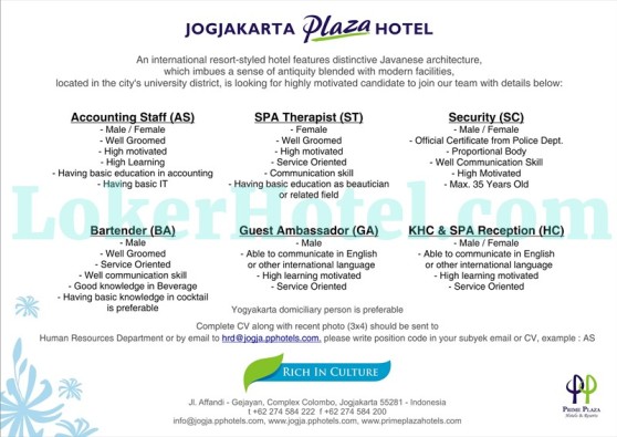 Jogjakarta Plaza Hotel // Giacinta Ayu