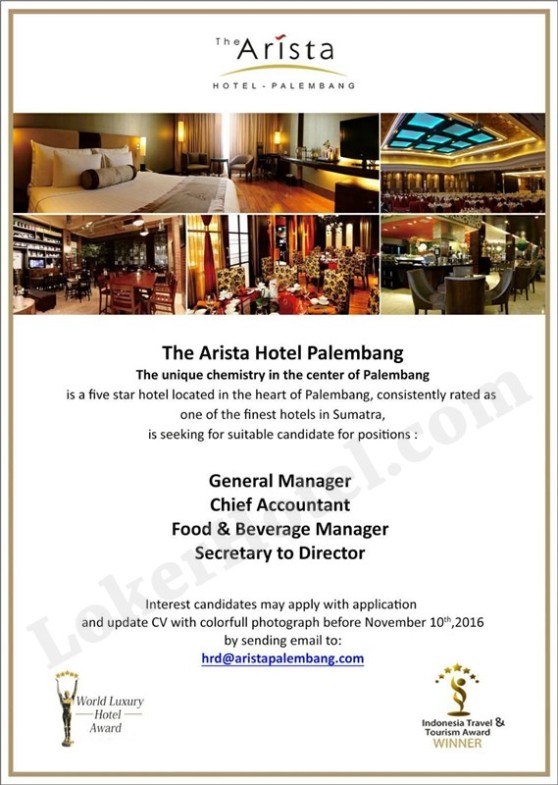 The Arista Hotel Palembang // Rosmalina HADI