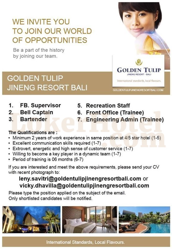 Golden Tulip Jineng Resort Bali ===== LokerHotel.com