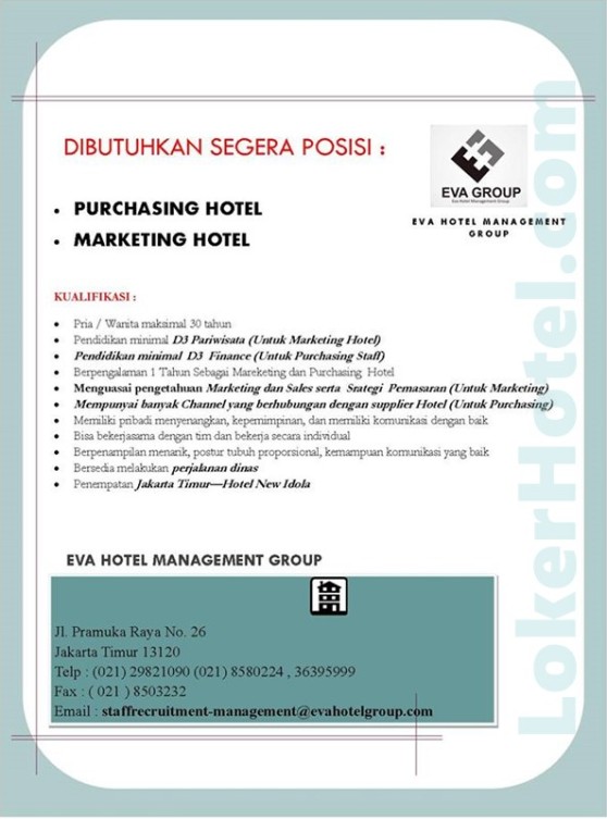 Eva Hotel Management Group Jakarta
