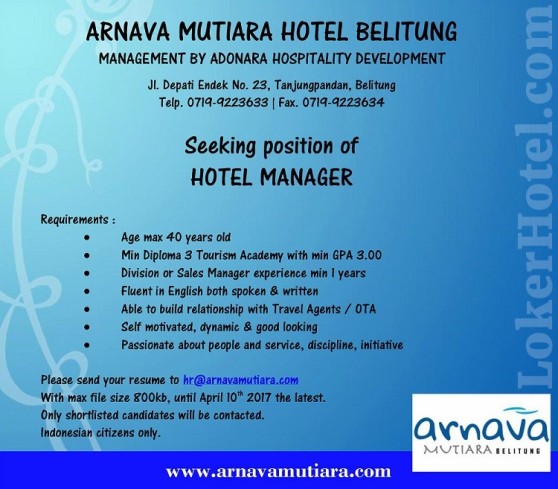 Arnava Mutiara Hotel Belitung