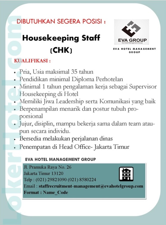 Eva Hotel Management Group Jakarta
